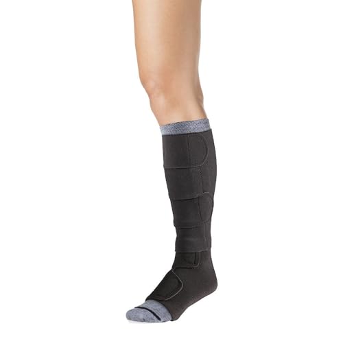 Image of 30-40 Mmhg Compreflex Below Knee W /Boot; Low Stretch; Med Tall;Black SIGVARIS