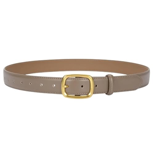 Belts for women, Waist Belt Women's Waist Belts Alloy Pin Buckle Belts Casual And Versatile Vintage Leather Jeans Belt Adjustable(Khaki2)