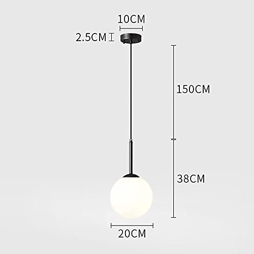 Lámpara Mid Century H3TF5J en latón y vidrio opalino 2