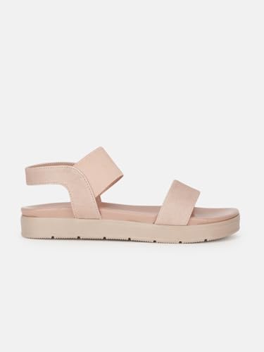 Image of Marc Loire Women Smart Casual Platform Heel Fashion Sandal With Slingback Strap
