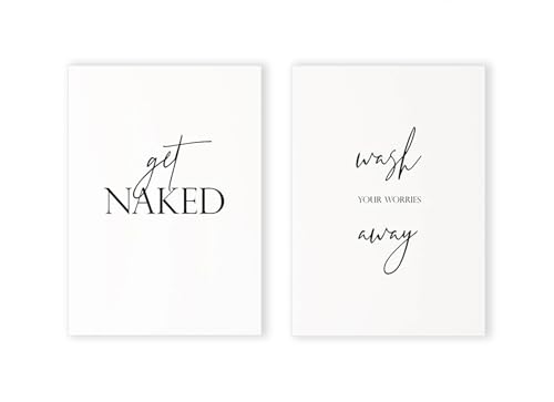 Peinture sur toile salle de bain art minimaliste zen affiche moderne décoration murale douche