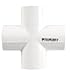 Charlotte Pipe Schedule 40 1 in. Slip x 1 in. Dia. Slip PVC Cross
