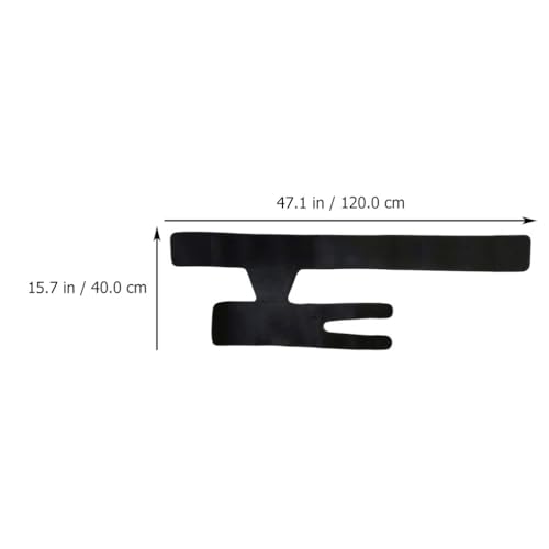 Faja deportiva de protección para cadera y muslo BESPORTBLE negro miniatura 3