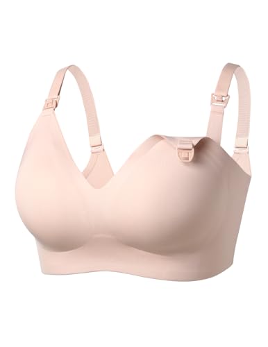 Momcozy Nursing Bras for Breastfeeding Seamless Ultra Comfort Maternity Bra Natural Shape Pregnancy Sleep Bralette