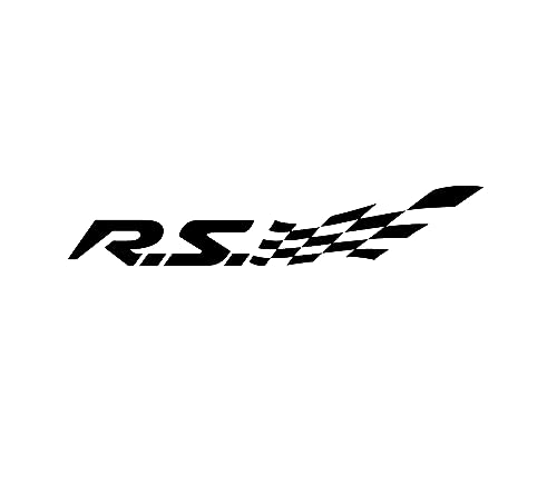 Stickers autocollants RS Sport ref:25 (15 X 3 CM, Noir)