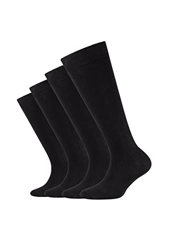 Camano Kinder Kniestrümpfe 4er Pack 35/38 black