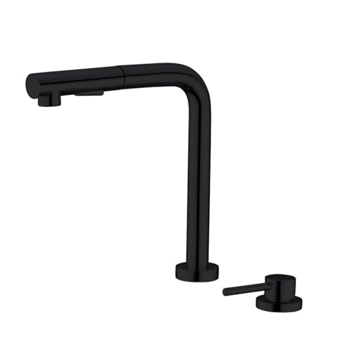 Robinet rabattable cuisine LWX avec double jet en laiton rotatif performant - 2