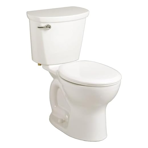 American Standard 215DA104.020 Cadet PRO Two-Piece Toilet, Round Front, Standard Height, White, 1.28 gpf