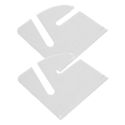 OSOLADY 1pair Wall Mount Skateboard Bracket Sturdy Acrylic Hanger for Skateboard Display Easy Installation Transparent Design for Home Garage Storage