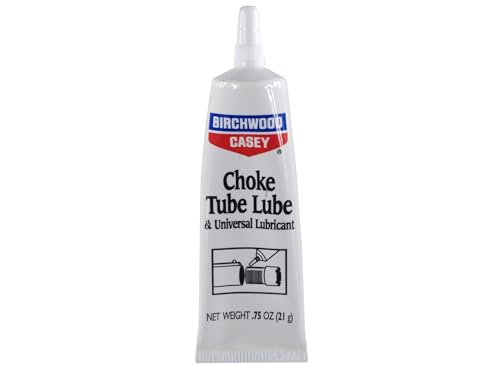 BIRCHWOOD CASEY Choke Tube Lube Grease, 0.75oz Universal Gun Lubricant for Choke Tube Stuck Prevention, Galling & Corrosion Protection