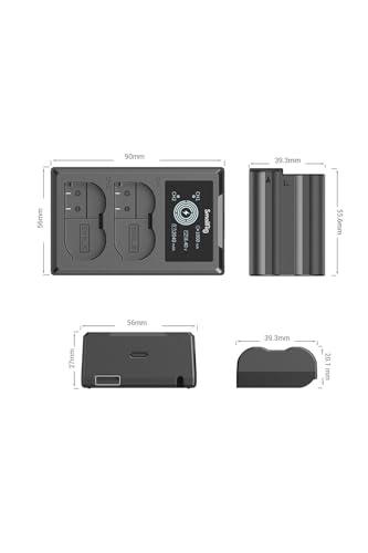 SMALLRIG-EN-EL15-Replacement-Battery-for-Camera-and-LCD-Screen-Charger-Rechargeable-Battery-for-Nikon-Z6-Z7-D7500-D850-D7000-D7100-D7200-D500-D780-D600-D610-D800-D810-38200