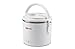 Girmi SC01 Scaldavivande Elettrico "Vivandiere", Ciotola in Acciaio INOX 0,7 L, 40W, Bianco
