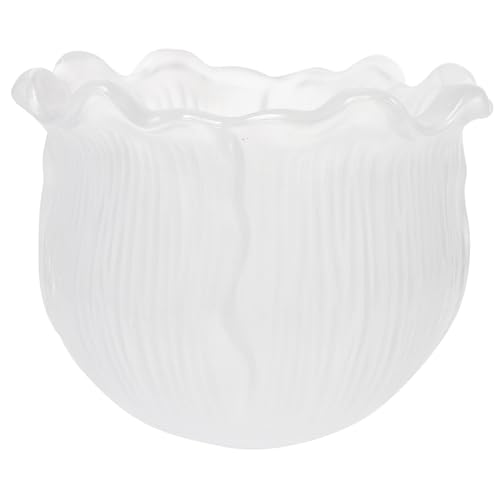 Beaupretty 鈴蘭花形ガラスランプシェード デスクランプカバー 取り付け簡単 卓上照明用装飾シェード 吊り下げ灯 壁掛け シャンデリア対応