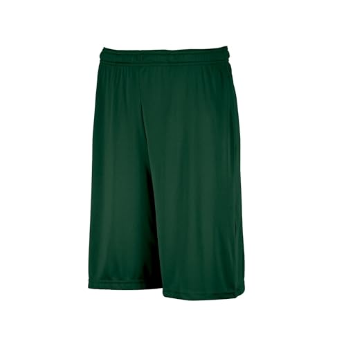 Russell Athletic Men's Dri-Power Performance Short with Pockets Shorts, Dark Green, 3XL