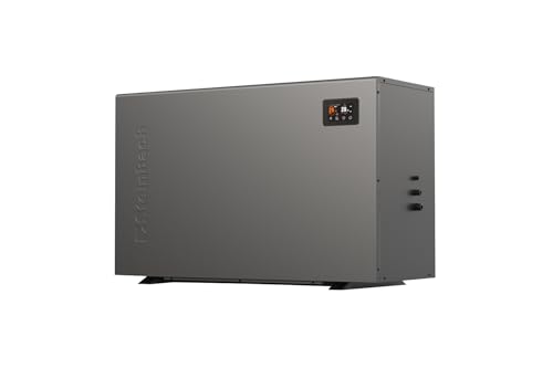 Steinbach Bomba de Calor silenciosa 17,5 – 049317Z – Bomba de Calor Inverter Piscina hasta 70.000 l – Potencia calorífica 17,5 kW – Función de calefacción y refrigeración – Pantalla táctil – Control