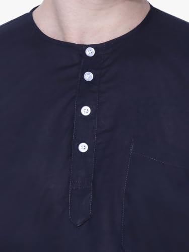 Image of Rajubhai Hargovindas Men's Pure Cotton Short Kurta | Pack of 4 |
