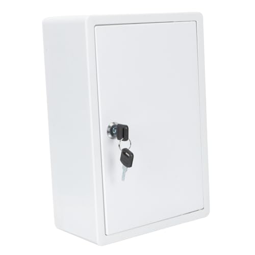 POPETPOP Box Wall Mount Milk Box with Lock Durable Plastic Drop in Container for Milk Bottles and Mails Stylish Home Organizer for Safe Storage and Easy Access