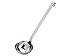 Rosle 10009 Stainless Steel Hooked Handle Ladle with Pouring Rim Serving Spoon