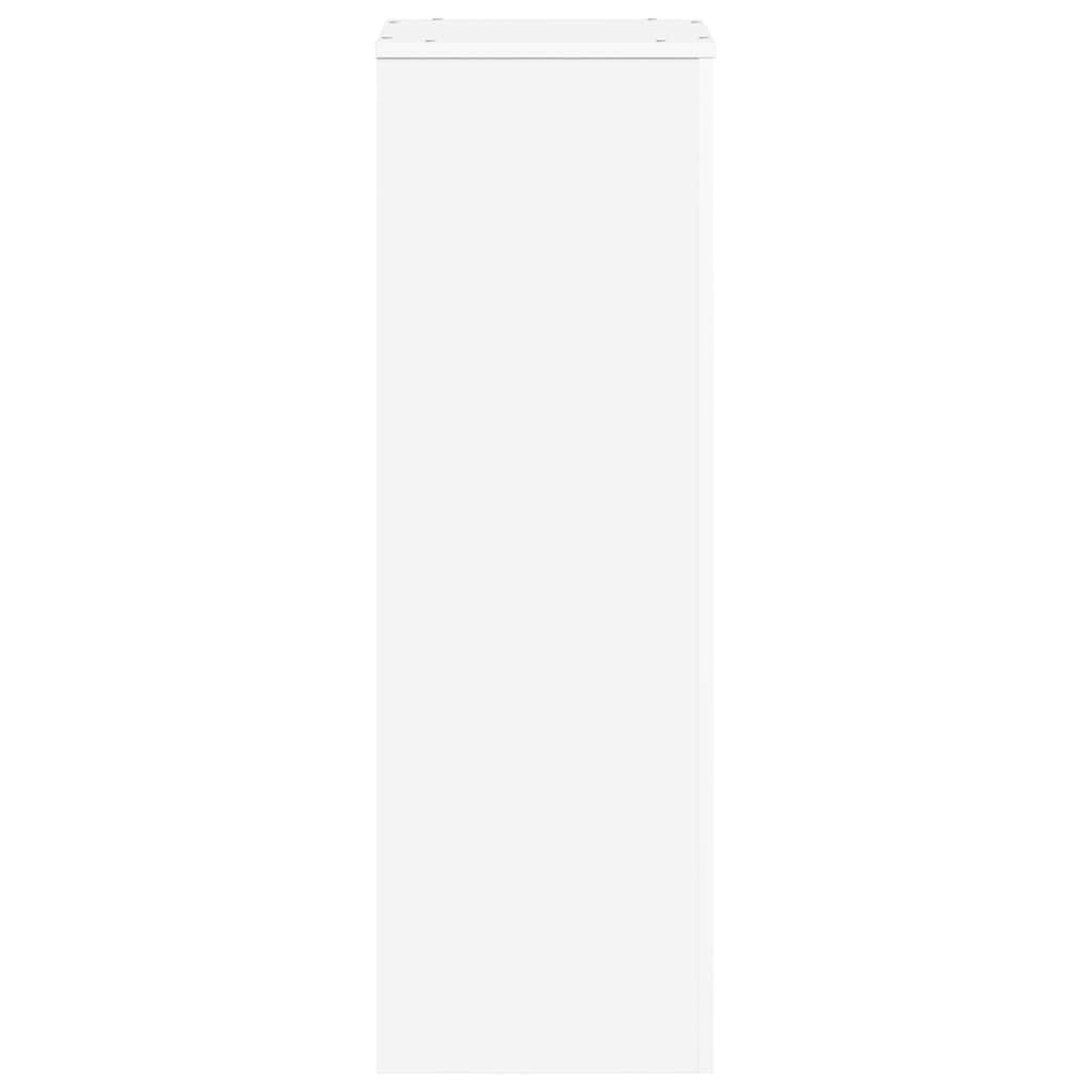 vidaXL Soportes para Plantas Madera de ingeniería Blanco 33x33x100 cm