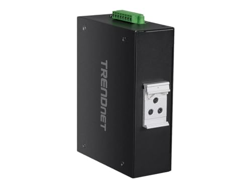 Image of TRENDnet Industrial AC1200 Wireless Dual Band Gigabit Router, TI-W100, 4 x Gigabit PoE+ Ports, 1 x Gigabit WAN Port, IP30 Housing, Dual-WAN, VPN, DIN-Rail Mount, NDAA + TAA Compliant