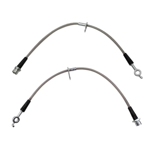 Image of TRQ Front Brake Hose Set Compatible with 2010-2021 Lexus RX350 RX450h 2008-2019 Toyota Highlander 2009-2015 Venza