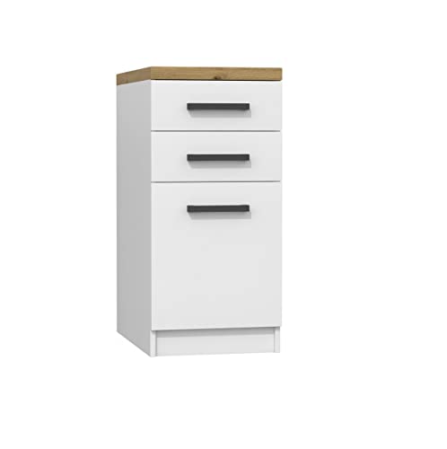 CDF JASPER - Scandinavian style kitchen unit - 40x60x86 cm - 3 drawers