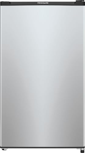 FFPE3322UM 19' Compact Refrigerator with 3.3 cu. ft. Total Capacity Adjustable Glass Shelves Reversible Door and Chill Zone in Silver Mist