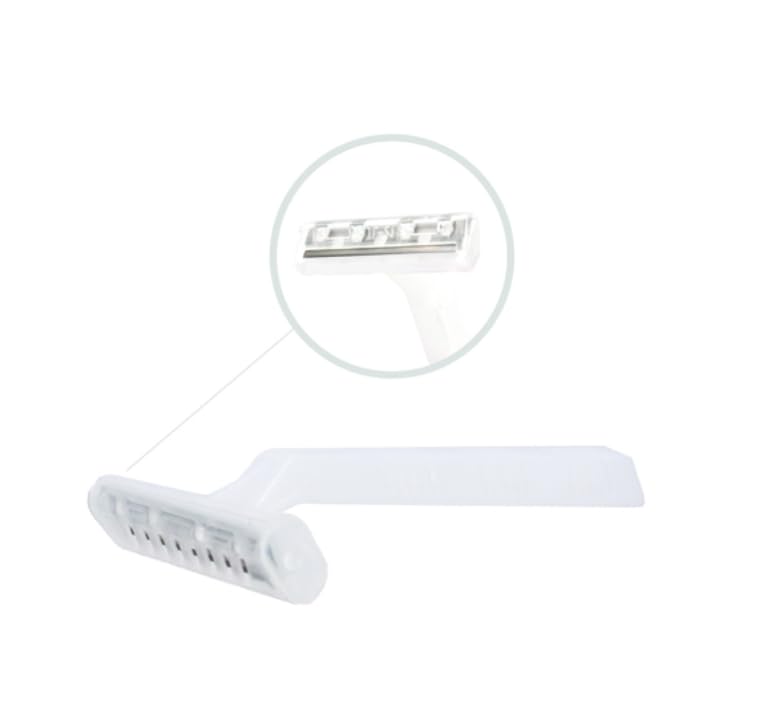 Single Blade Razor (clear head and clear handle) 1000's units/cs