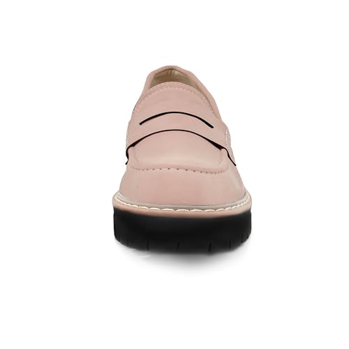Image of Bandkos Platform Penny Loafer for Women Comfortable Slip on Work Shoes Womens Dressy Casual Walking Loafer