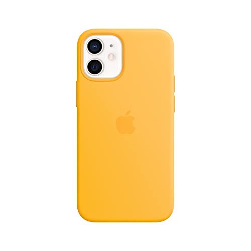 Image of Apple iPhone 12 mini Silicone Case with Magsafe - Sunflower