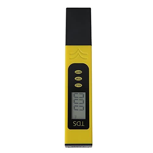 Medidor H4 TDS para Pruebas de Calidad del Agua, Pluma de Prueba portátil de sólidos disueltos totales con sonda de aleación de Titanio anticorrosión y Clips de Acero Inoxidable,