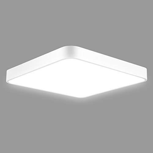 Preisvergleich Produktbild Deckenlampe Wohnzimmer, 24W Modern LED Deckenleuchte für Badezimmer, Schlafzimmer, Küche, Balkon, Korridor, Büro, Esszimmer, Wohnzimmer, Kaltweiss