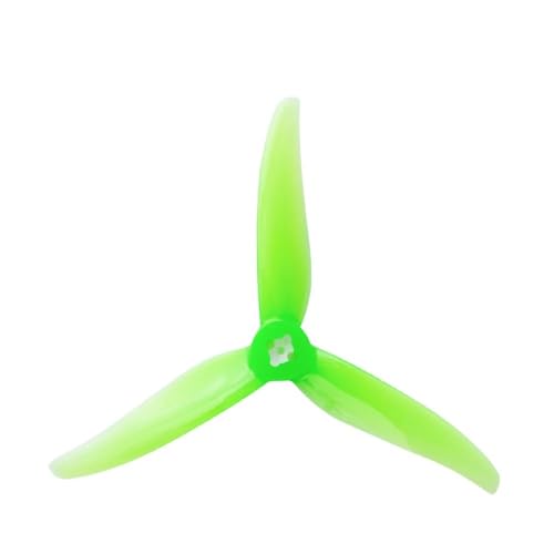 Hélice à 3 pales 4023 verte anti-vibration drone 1505