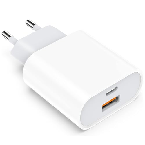 USB C ladegerät für iPhone 17/17 Pro/17 Pro Max/16 Plus /15/14 /13/12//11/X/XR/XS/Mini 25W Type C Netzteil USBC Adapter Schnellladegerät Stecker Steckdose Ladestecker Netzstecker Ladeadapter
