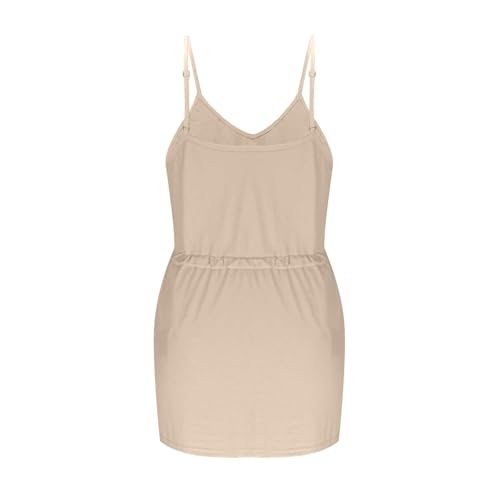 Robe à bretelles nouées sur le devant au style élégant