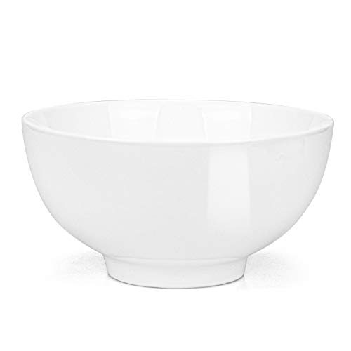 Foraineam 12 Pack 10 Ounces Porcelain Small Bowl Set White Round Bowls (10 Fl Oz) #TOP1
