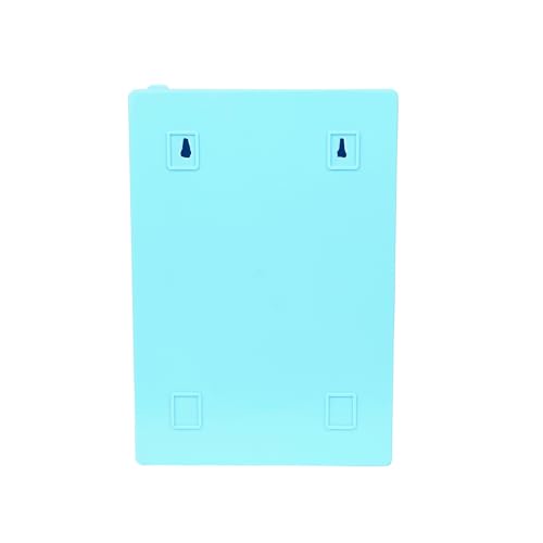 Image of PGen Small Size Mini Wall Mounted Mirror Storage Cabinet Organiser Shelf for Bathroom Kitchen Washbasin Dressing Room (Light Blue)