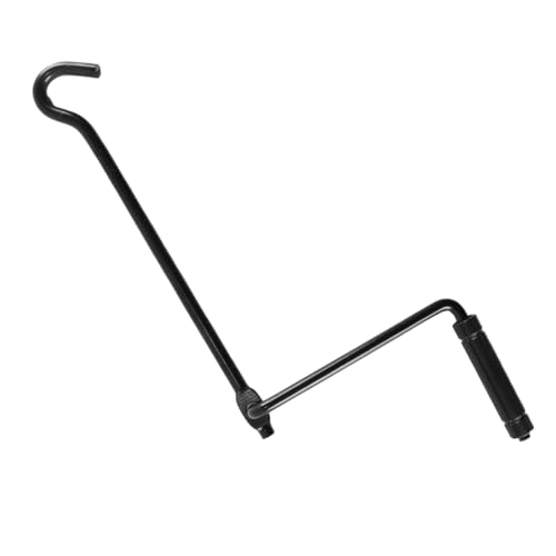 Gorise Balancín de acero plegable para coche, accesorio de manivela para gato, herramienta de palanca para vehículo, llave de rueda para elevador de vehículo (40 cm)