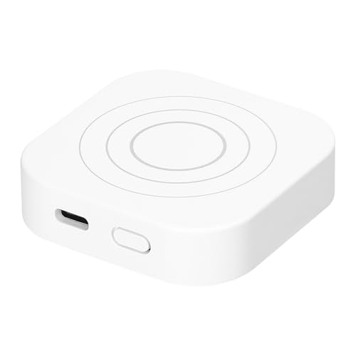 Aumotop Capteur de Présence Humaine, Détecteur de Mouvement Précis 24GHz pour la Domotique et la sécurité, Matériau ABS Blanc (Blanc #-2)