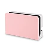 TIKOdirect Cubierta de placa frontal personalizada para Nintendo Switch OLED carga Dock, carcasa delgada de PC dura antiarañazos [sin instalación de destornillador] para conmutador OLED Dock, rosa
