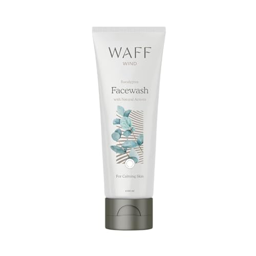 Image of WAFF Eucalyptus & Peppermint Face Wash | Deep Clean, Cooling & Hydrating | Removes Dirt, Controls Oil, Helps Reduce Acne & Even Skin Tone | Unisex & All Skin Types | Pack of 1