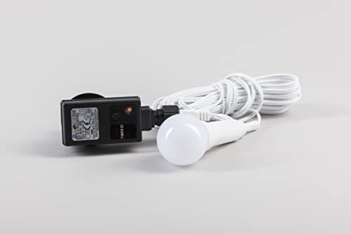 Rudolphs Schatzkiste Außenkabelset Incl. Led-Elektrik con 6-Stunden-Timer, Adecuado para para Kunststoffsterne 35cm Aprox. 7m Nuevo Cable Repuesto Estrella de Navidad Cover