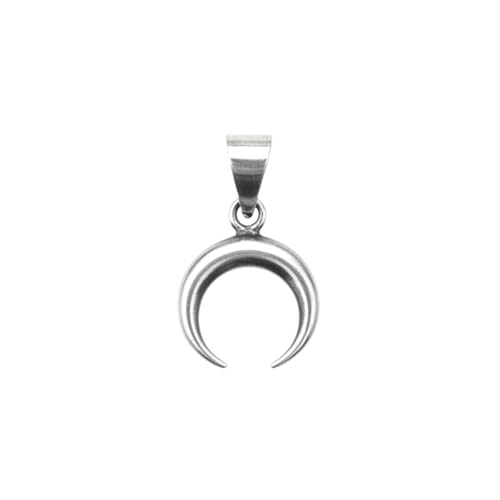 Image of Azita 925 Sterling Silver moon pendant for Girls and Boys without chain with Certificate of Authenticity