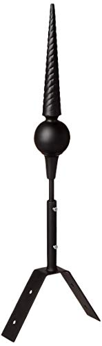 Dalvento 101Bmx Venetian Mini Finial, Matte Black #TOP2