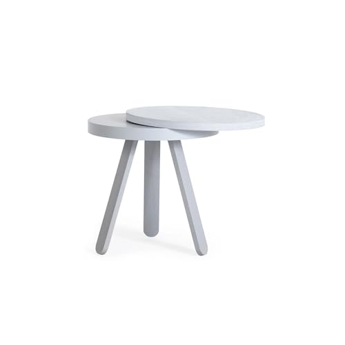 Batea S Tray Table Woodendot grise petite table d'appoint bois
