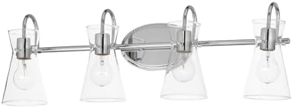 Maxim Ava - 4 Light Bath Vanity-9.5 Inches Tall and 30.7 Inches Wide-Natural Aged Brass Finish