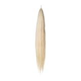 Y.J TAILS Horse Tail Extensions with Natural Loop Top, Australian Style, Tapered Bottom, 28-30 inches Long and Single Thickness 3/8 lb Weight (Pure White)