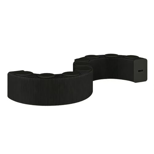 Taburete plegable portátil de papel kraft con cojín de poliuretano, moderno taburete plegable para sala de estar, oficina, 9 plazas, 44 cm de altura