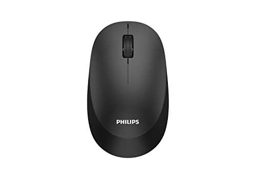 Philips SPK7507 Souris sans Fil - Réglable jusqu'à 3200 dpi, 2,4 GHz, expérience de clic Silencieux avec 6 Boutons, Noir