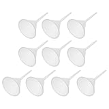 Veemoon 10pcs 90mm Plastic Triangle Funnels Pp Laboratory Filling Funnels Scientific Filter for Lab and Industrial Liquid Transfer